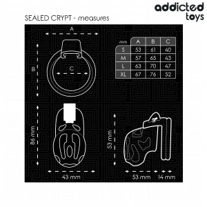 ADDICTED TOYS LOCKED - VERSIEGELTER PENISKÃFIG 8 CM